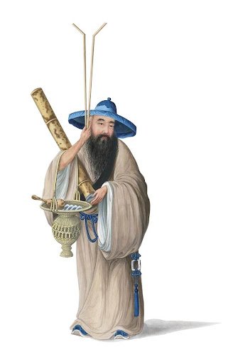 Eight Immortals Symbol: Fish Drum & Flute (3/4) 2 A Performer with fish drum